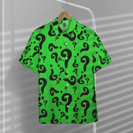 Gearhumans 3D DC The Riddler Custom Hawaii Shirt - Image 5