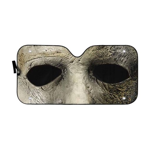 Gearhumans 3D Halloween Michael Myers Mask Custom Car Auto Sunshade