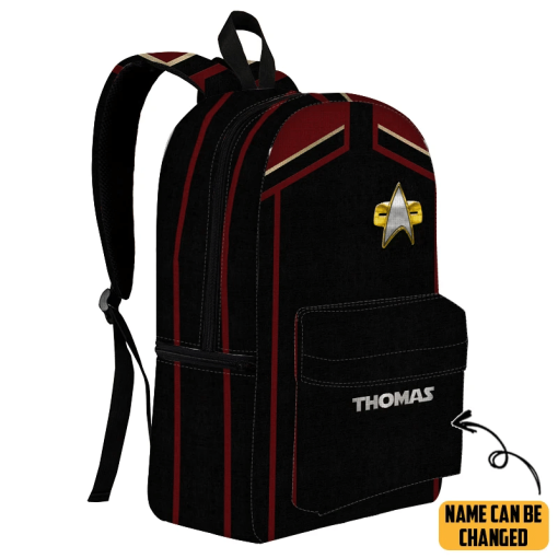 Gearhumans 3D S.T Picard 2020 Present Red Custom Name Backpack - Image 2