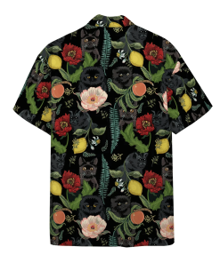 Alternative view of Gearhumans 3D Do You See Black Cats Custom Hawaii Shirt
