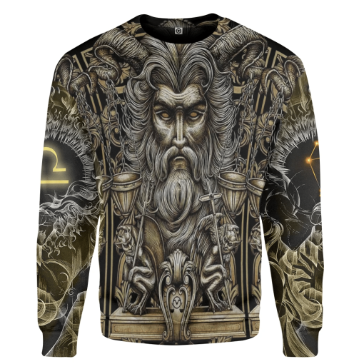 Gearhumans 3D The Dark Side of Libra Custom Tshirt Hoodie Apparel - Image 2