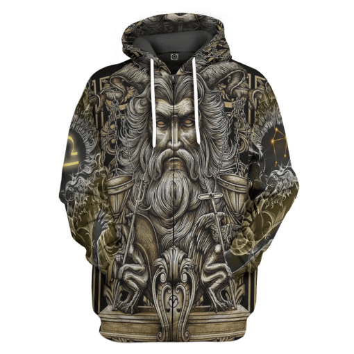 Gearhumans 3D The Dark Side of Libra Custom Tshirt Hoodie Apparel - Image 4