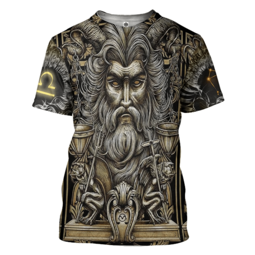 Gearhumans 3D The Dark Side of Libra Custom Tshirt Hoodie Apparel - Image 3