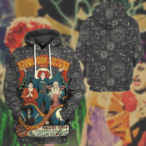 Gearhumans 3D Vintage Hocus Pocus Custom Tshirt Hoodie Apparel - Image 10