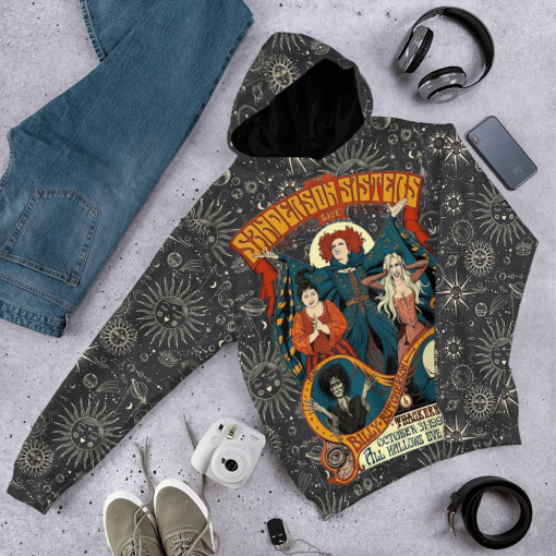Gearhumans 3D Vintage Hocus Pocus Custom Tshirt Hoodie Apparel - Image 12