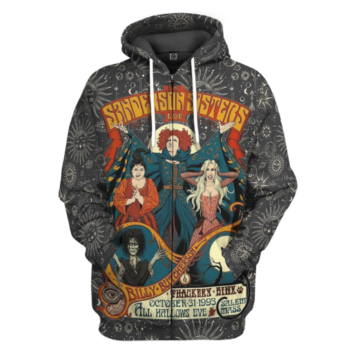 Gearhumans 3D Vintage Hocus Pocus Custom Tshirt Hoodie Apparel - Image 4