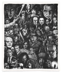 Gearhumans Halloween Horror Movie Characters Blanket