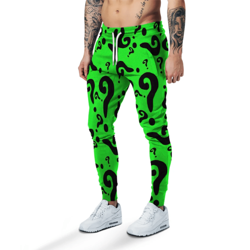 Gearhumans 3D DC The Riddler Custom Sweatpants - Image 4