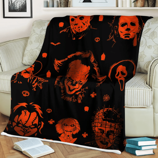 Gearhumans Halloween Horror Movie Murderer Blanket - Image 3