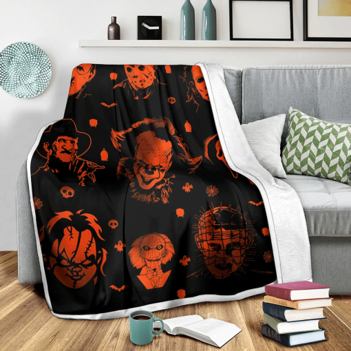 Gearhumans Halloween Horror Movie Murderer Blanket - Image 5