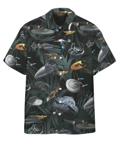 Gearhumans 3D S.T Space Ships Custom Hawaii Shirt