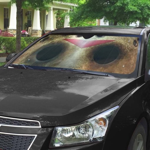 Gearhumans 3D Halloween Jason Voorhees Mask Custom Car Auto Sunshade - Image 7