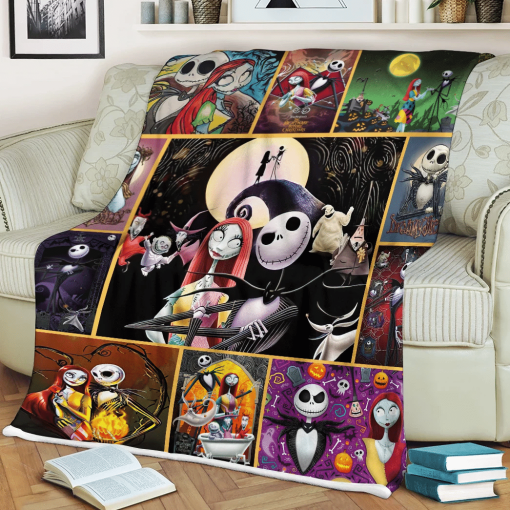 Gearhumans 3D Nightmare Before Christmas Blanket - Image 5
