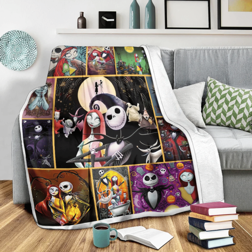 Gearhumans 3D Nightmare Before Christmas Blanket - Image 2