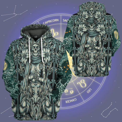 Gearhumans 3D The Dark Side Of Virgo Custom Tshirt Hoodie Apparel - Image 10
