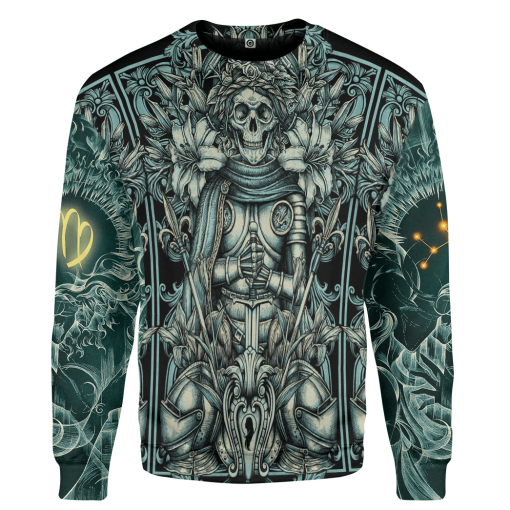 Gearhumans 3D The Dark Side Of Virgo Custom Tshirt Hoodie Apparel - Image 2