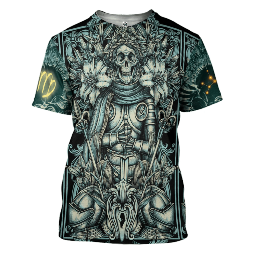 Gearhumans 3D The Dark Side Of Virgo Custom Tshirt Hoodie Apparel - Image 3