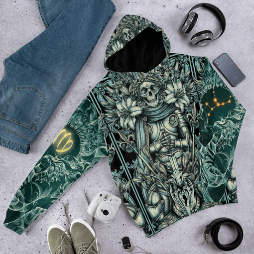 Gearhumans 3D The Dark Side Of Virgo Custom Tshirt Hoodie Apparel - Image 14
