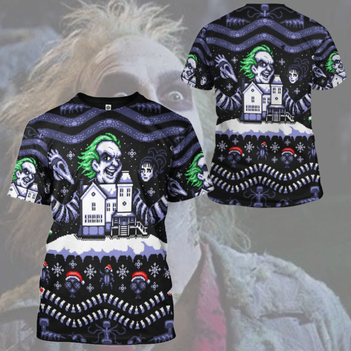 Gearhumans 3D Ugly Beetlejuice Custom Tshirt Hoodie Apparel - Image 9