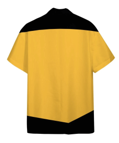 Gearhumans 3D Star Trek The Next Generation Yellow Uniform Custom Hawaii Shirt GO19052112 Hawai Shirt