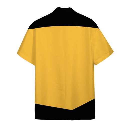 Gearhumans 3D Star Trek The Next Generation Yellow Uniform Custom Hawaii Shirt GO19052112 Hawai Shirt