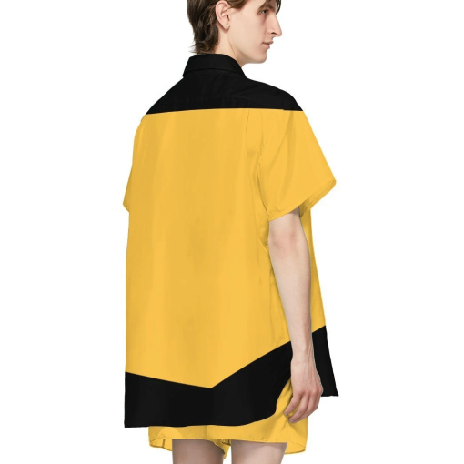 Gearhumans 3D Star Trek The Next Generation Yellow Uniform Custom Hawaii Shirt GO19052112 Hawai Shirt