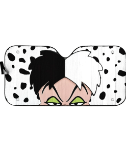 Gearhumans 3D Cruella De Vil Custom Car Auto Sunshade GS2804211 Auto Sunshade 57''x27.5''