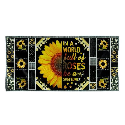 Gearhumans 3D Be A Sunflower Custom Beach Towel GW1105211 Towel Towel 60''x30''