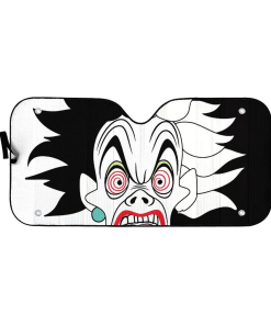 Gearhumans 3D Cruella De Vil Custom Car Auto Sunshade GS29042115 Auto Sunshade 57''x27.5''