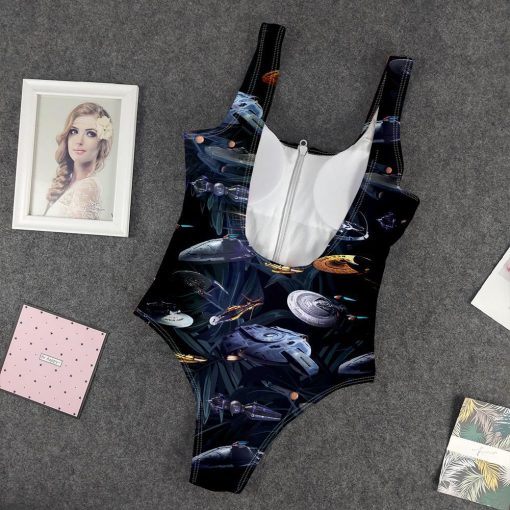 Gearhumans 3D Star Trek Space Ships Custom One Piece Swimsuit GW18052114 One-piece Swimsuit