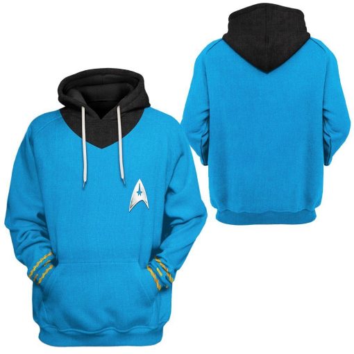Gearhuman 3D Star Trek The Original Series 1966 1969 Blue Custom Tshirt Hoodie Apparel GV080112 3D Apparel