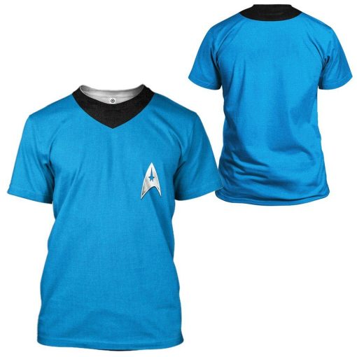 Gearhuman 3D Star Trek The Original Series 1966 1969 Blue Custom Tshirt Hoodie Apparel GV080112 3D Apparel