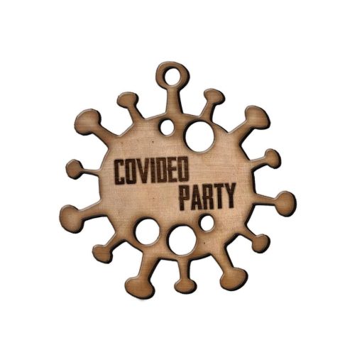 Gearhumans 3D Covideo Party Virus Christmas Ornament 3 Gearhuman 3D Covideo Party Virus Christmas Ornament GV23104 Ornament