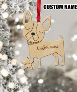 Gearhuman 3D Boston Terrier 2020 Custom Name Christmas Ornament GV291027 Ornament
