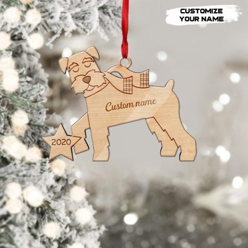 Gearhuman 3D Schnauzer 2020 Custom Name Christmas Ornament GV291021 Ornament