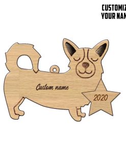 Gearhuman 3D Pembroke Welsh Corgi 2020 Custom Name Christmas Ornament GV291018 Ornament