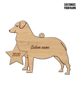 Gearhuman 3D Australian Shepherd 2020 Custom Name Christmas Ornament GV291015 Ornament