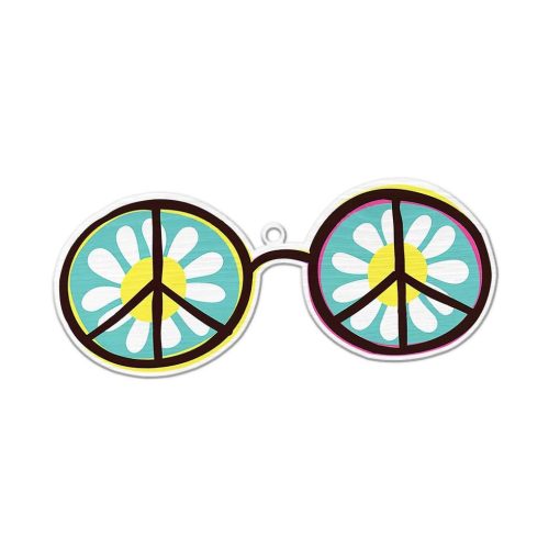 Gearhumans 3D Xmas Hippie Sunglasses Christmas Ornament 1 Gearhuman 3D Xmas Hippie Sunglasses Christmas Ornament GV261016 Ornament