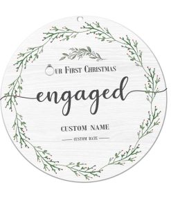 Gearhuman 3D Engaged Christmas Custom Ornament SR25117 Ornament Acrylic 1Pc