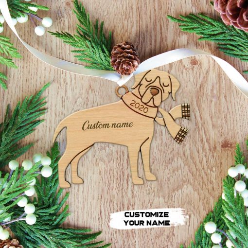 Gearhuman 3D Rottweiler 2020 Custom Name Christmas Ornament GV291012 Ornament Acrylic 1Pc
