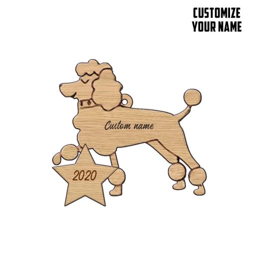 Gearhuman 3D Poodle 2020 Custom Name Christmas Ornament GV291014 Ornament
