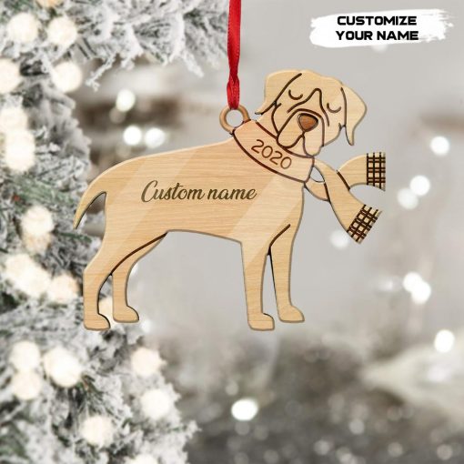 Gearhuman 3D Rottweiler 2020 Custom Name Christmas Ornament GV291012 Ornament