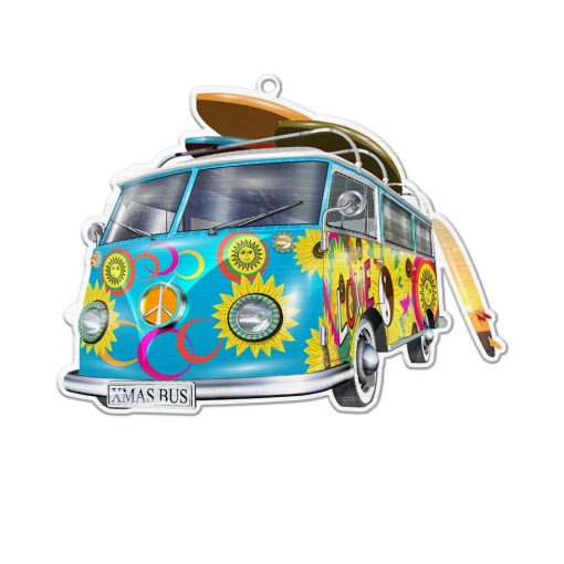 Gearhuman 3D Hippie Campervan Christmas Ornament GV26108 Ornament