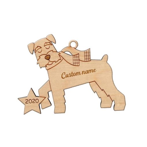 Gearhuman 3D Schnauzer 2020 Custom Name Christmas Ornament GV291021 Ornament