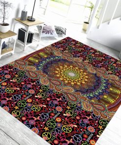 Gearhuman 3D Custom Square Carpet Sunflower Hippie GB041110 Square Carpet