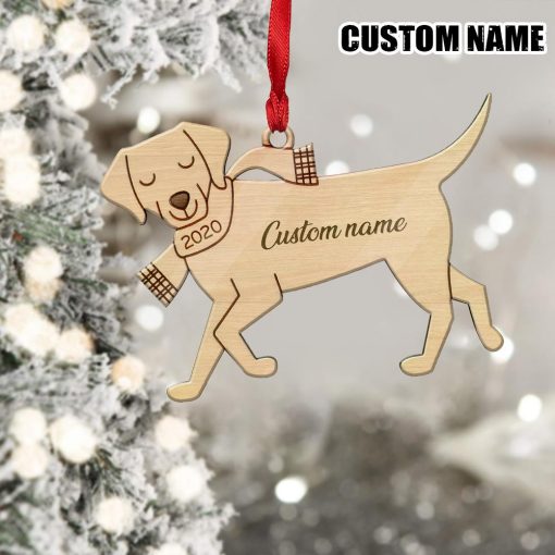 Gearhuman 3D Labrador Retriever 2020 Custom Name Christmas Ornament GV291010 Ornament