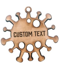 Gearhuman 3D Virus Custom Text Christmas Ornament GV23102 Ornament