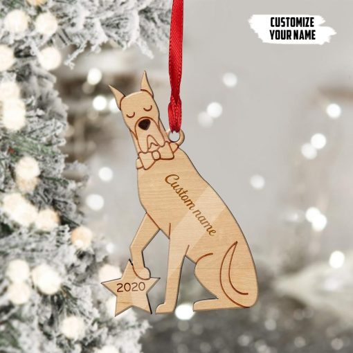 Gearhuman 3D Great Dane 2020 Custom Name Christmas Ornament GV30104 Ornament Acrylic 1Pc