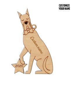 Gearhuman 3D Great Dane 2020 Custom Name Christmas Ornament GV30104 Ornament