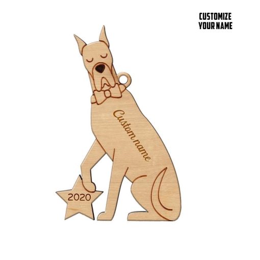 Gearhuman 3D Great Dane 2020 Custom Name Christmas Ornament GV30104 Ornament